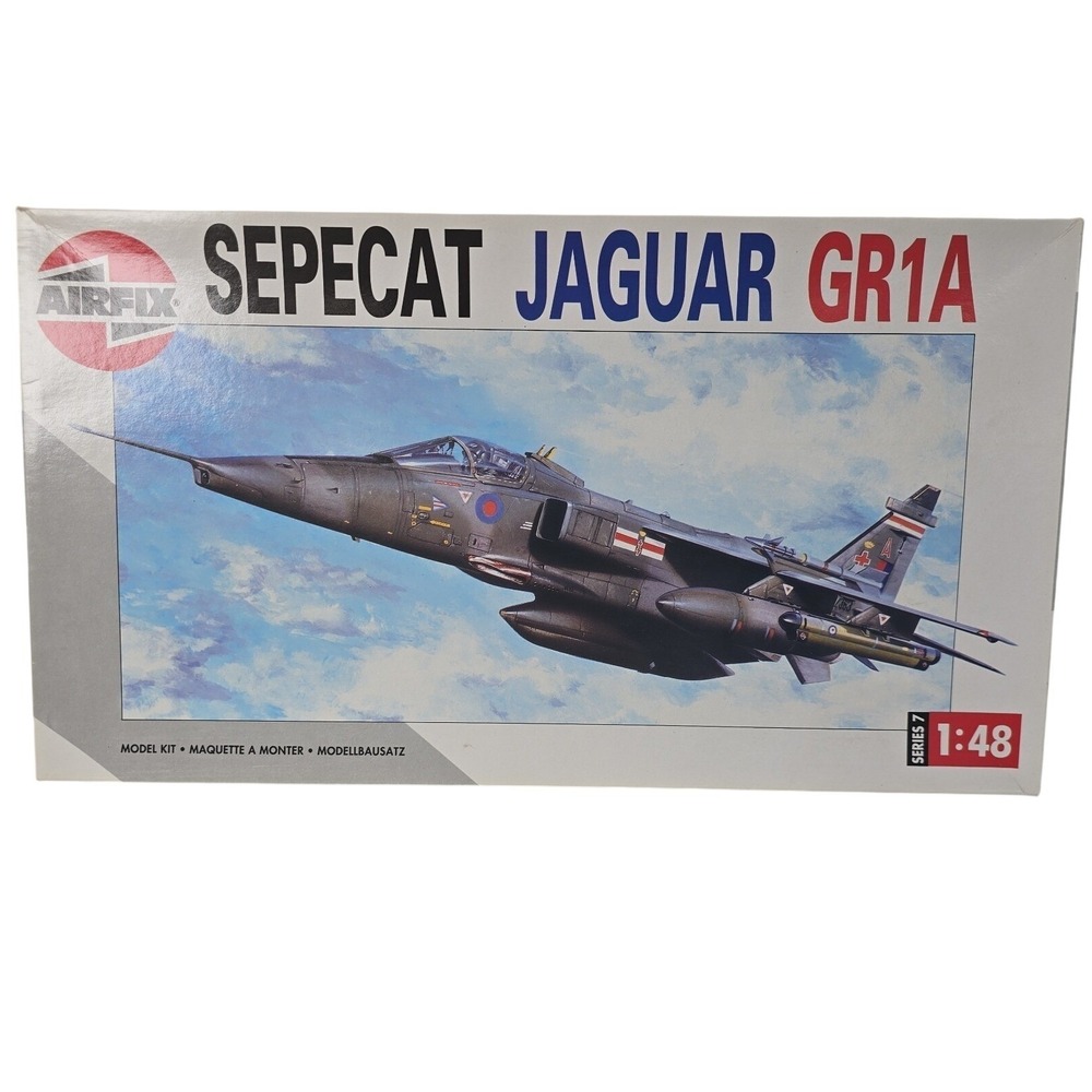 Airfix 1/48 Sepecat Jaguar GR1A Model Airplane Kit# 07104 NEW Open with EXTRAS!